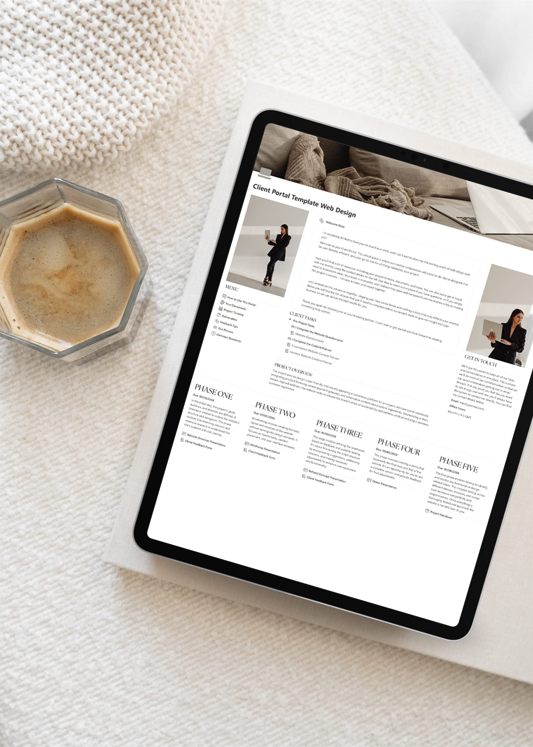 Notion Client Portal Dashboard For Website Designers · Studio Blanche