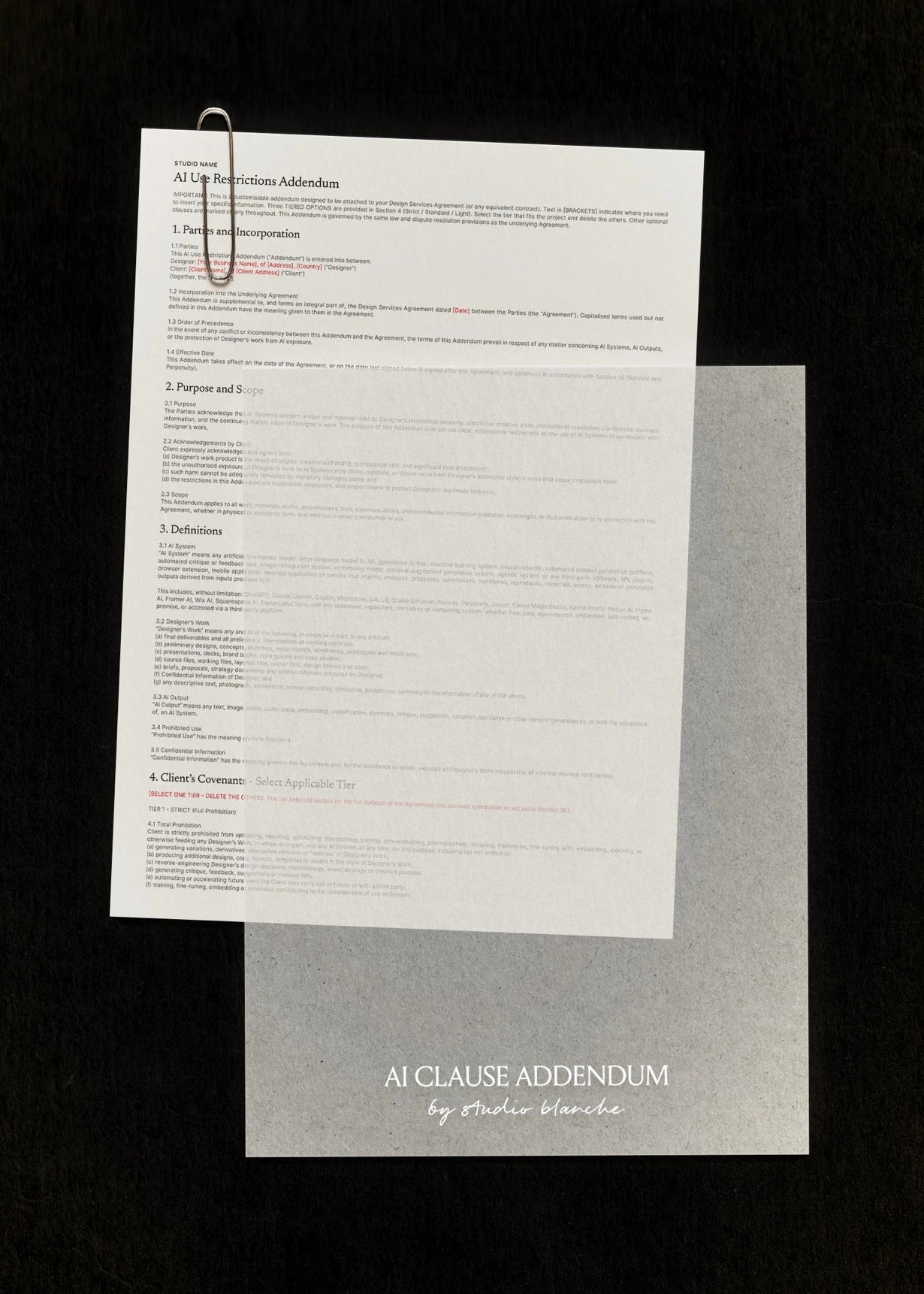 AI Clause Addendum
