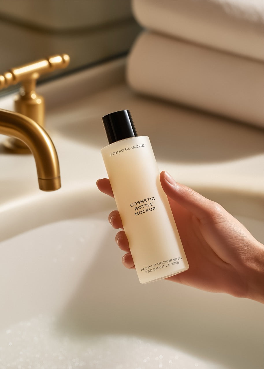 Cosmetic Bottle Mockup