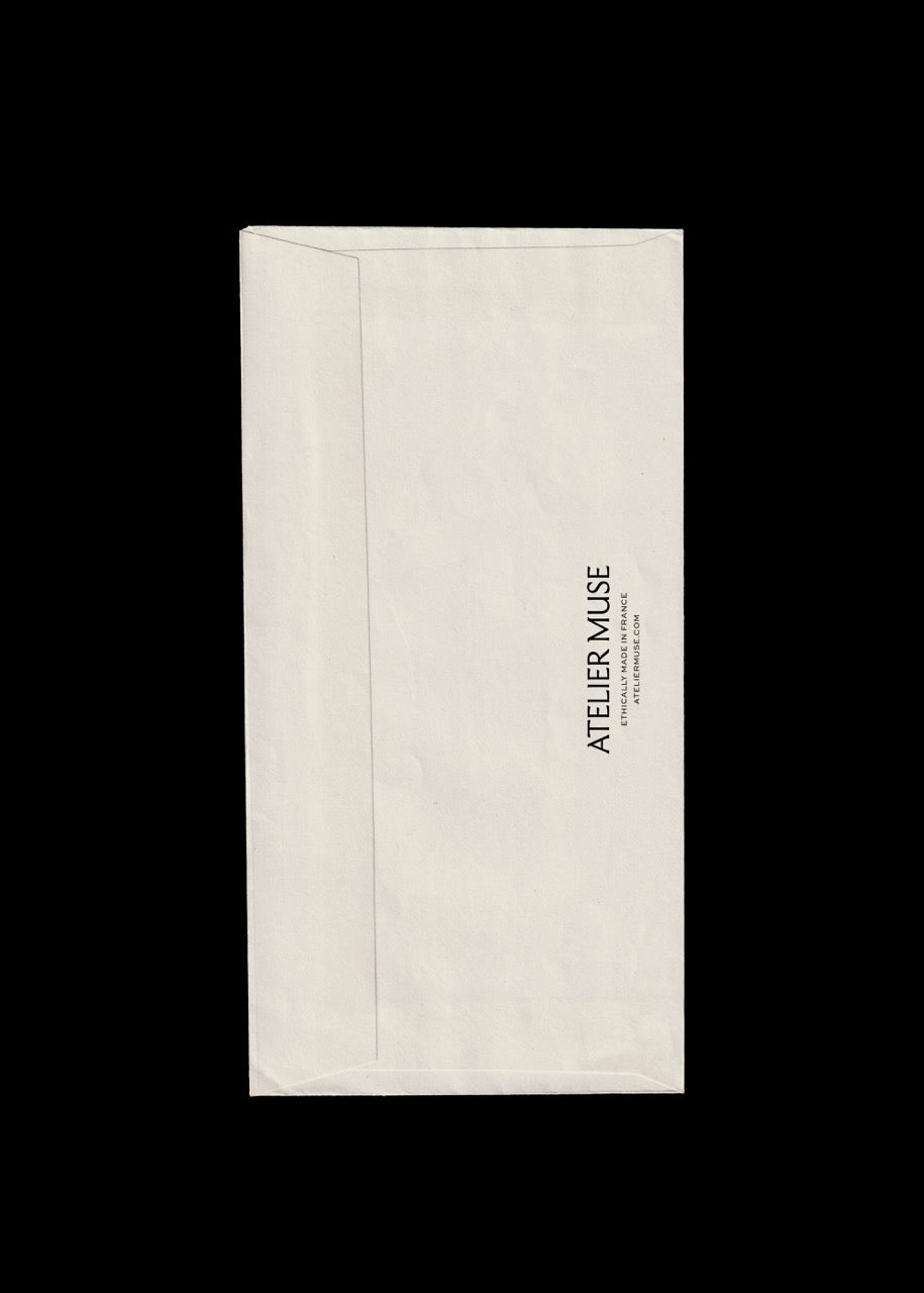 Nostalgic White Long Envelope Stationery Scan Mockup · Studio Blanche