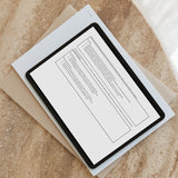 Collateral Questionnaire Template