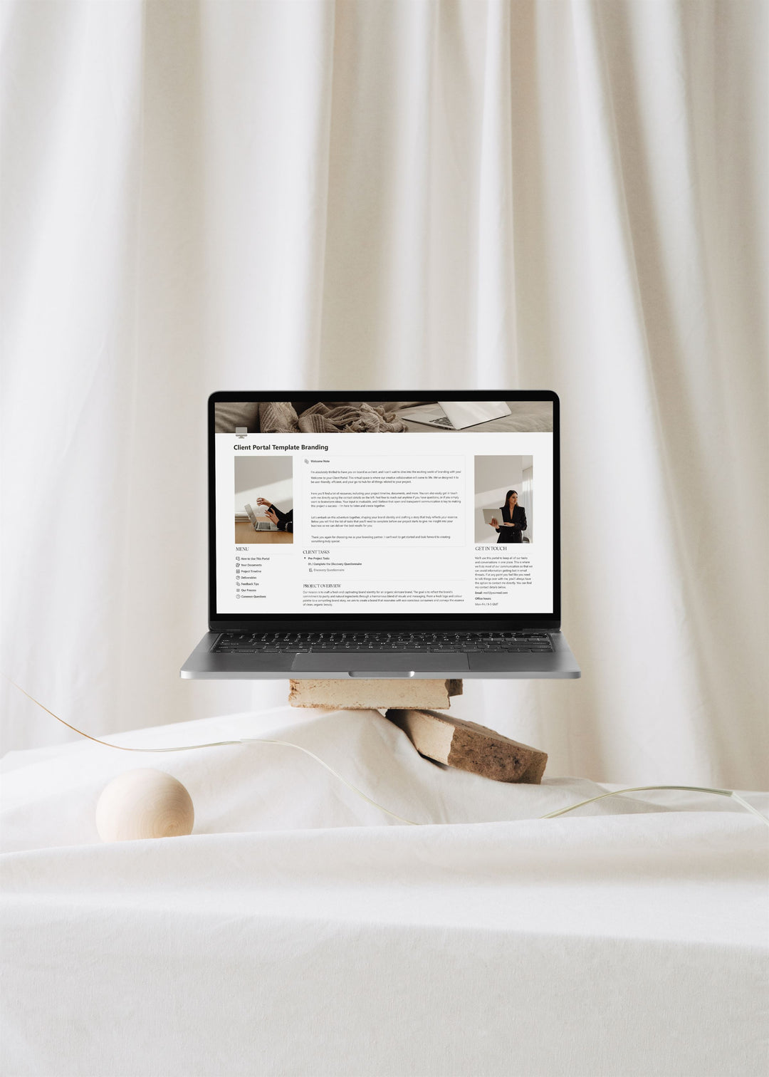 Notion Client Portal Dashboard For Brand Designers · Studio Blanche